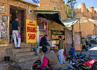 Jaisalmer - the Bhang Shop just ouside the fort
